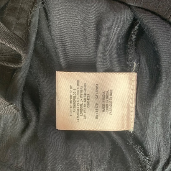 Elevenses Anthropologie Wide Leg Lightweight Flowy Palazzo Pants Black XL pocket - Picture 11 of 11